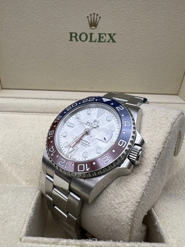 Rolex GMT Master II Custom Meteorite Pepsi 40 mm 116710LN BLRO Superman ensemble complet - Photo 5/14