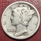 1923-S Mercury Silver Dime. Free Shipping