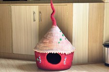 Wool Cat House Warm And Soft Handmade Cat House Gifts For Your Furry Friend