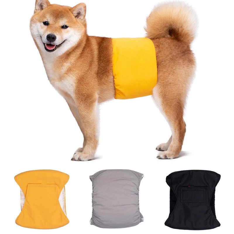 Male Dog Diapers Reusable Leakproof Belly Wrap Band Washable Pet