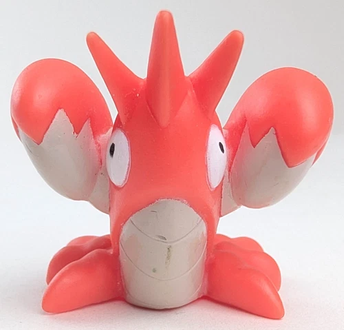 Corphish Bandai Pokemon Kids Vintage 2004 Toy. 1.5" Finger Puppet Series