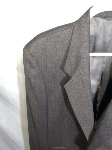 Pierre Cardin Mens Suit Jacket Size 43R Black Two Button Long Sleeve Formal - Picture 5 of 12