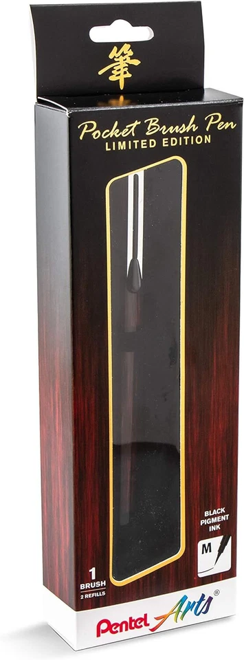 Pentel Arts Edición Limitada Cepillo de Bolsillo, Pincel de Tintado Pluma EDICIÓN LIMITADA Foto 2 de 4