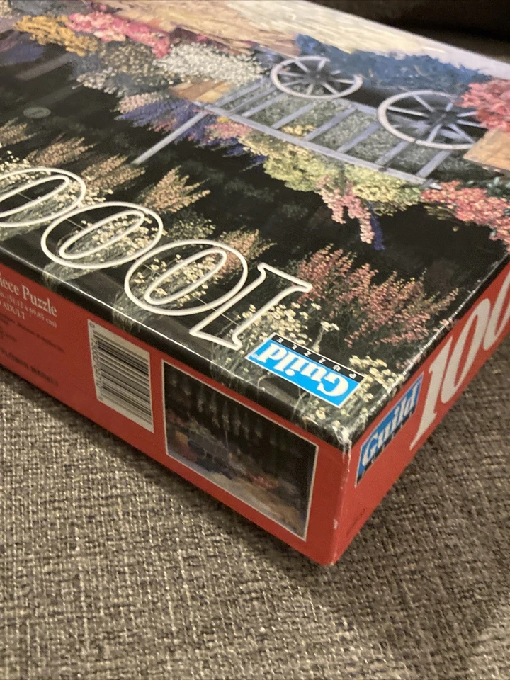 Головоломка Golden Guild «Рынок сушеных цветов» 1000 шт. новая винтажная запечатанная 1996 - Изображение 3 из 4