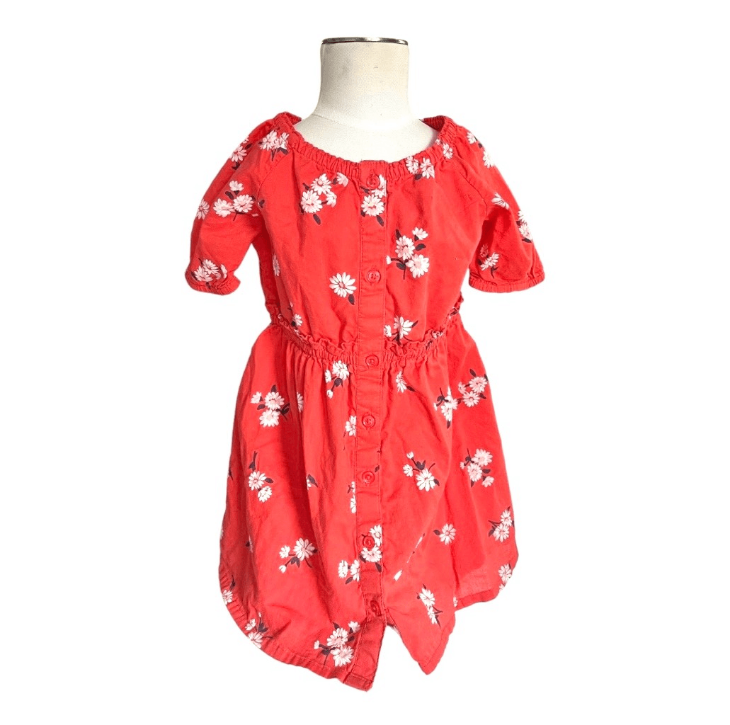 Baby Girls Old Navy Spring Daisy Floral Button Down Dress Sz 2T