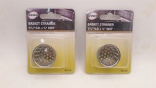 DANCO 80058 1-1/16" SINK BASKET STRAINER, USE WHEN POP-UP MISSING, CHROME 2-PACK