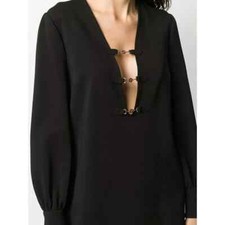 Gucci Black Mini Dress Compact Horsebit GG Women's Size XS New Authentic