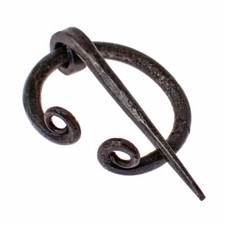 Wikinger Wadenwickel Ringfibel Mittelalter Eisenfibel geschmiedet LARP - 2,5cm