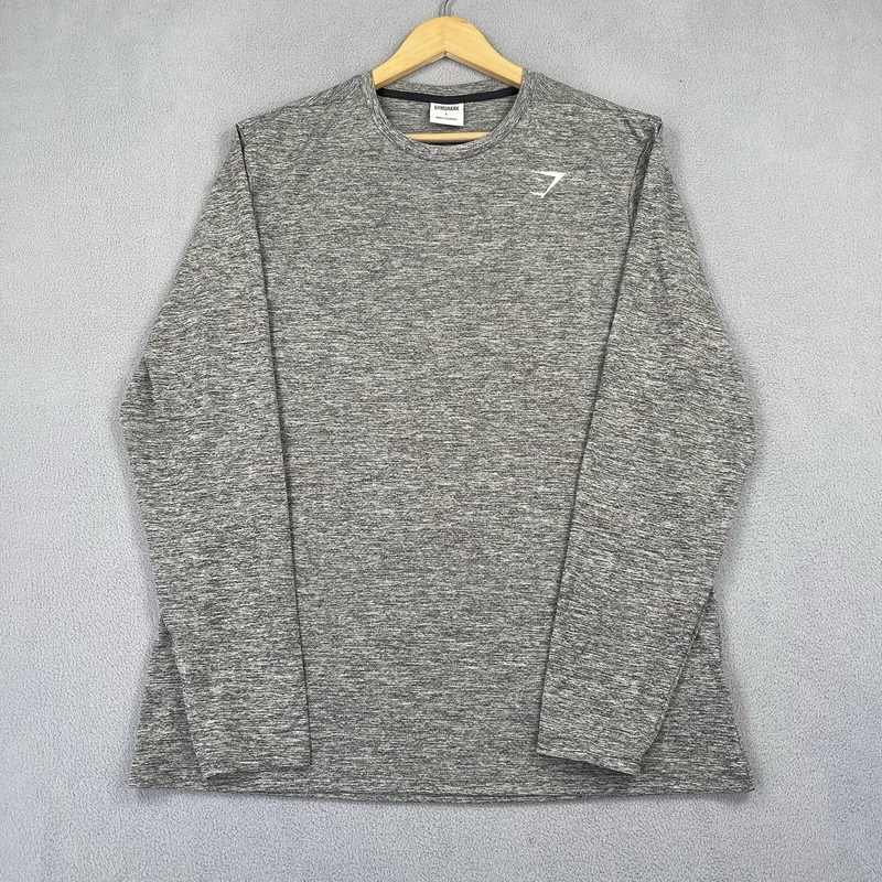 gymshark gay gym workout stretch lightweight long sleeve euc shirt