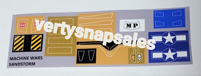 Transformers Repro Stickers MACHINE WARS SANDSTORM 