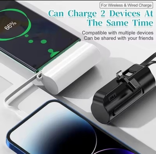 20000mAh Mini Powerbank Plug Play Fast Charging For Iphone Android Type-C - Picture 3 of 21