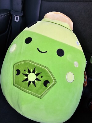 Squishmallows 12'' Livingston NeonGreen Potion with Label Plush