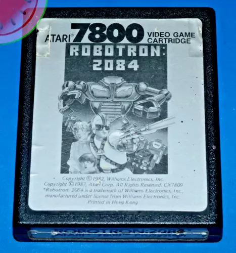 Tested Atari 7800 Game ROBOTRON 2084 USA NTSC Works Williams Arcade Hit 2600+