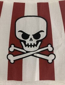 Lego 1 Cloth Sail 28x18 (sailbb42) Skull and Crossbones 6243 Brickbeard's Bounty
