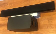 Bose CineMate 1SR Speaker System Black Soundbar w/Wireless Sub 1 Mint Condition