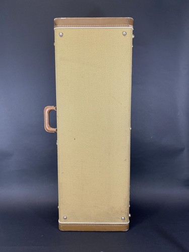 Vintage Fender Guitar Hard Case Tweed Exterior Leather Orange Interior LG - Picture 4 of 23
