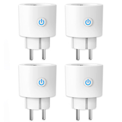 ANTELA WLAN Smart Steckdose Mit Strommessung 16A, Smart Home Steckdose Kompatibe