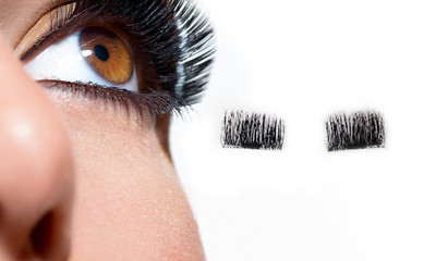 2 PAAR 3D MAGNETISCHE WIMPERN MAGNET EYE LASHES FALSCHE WIEDERVERWENDBARE NATÜRLICHE EXTENSIONS
