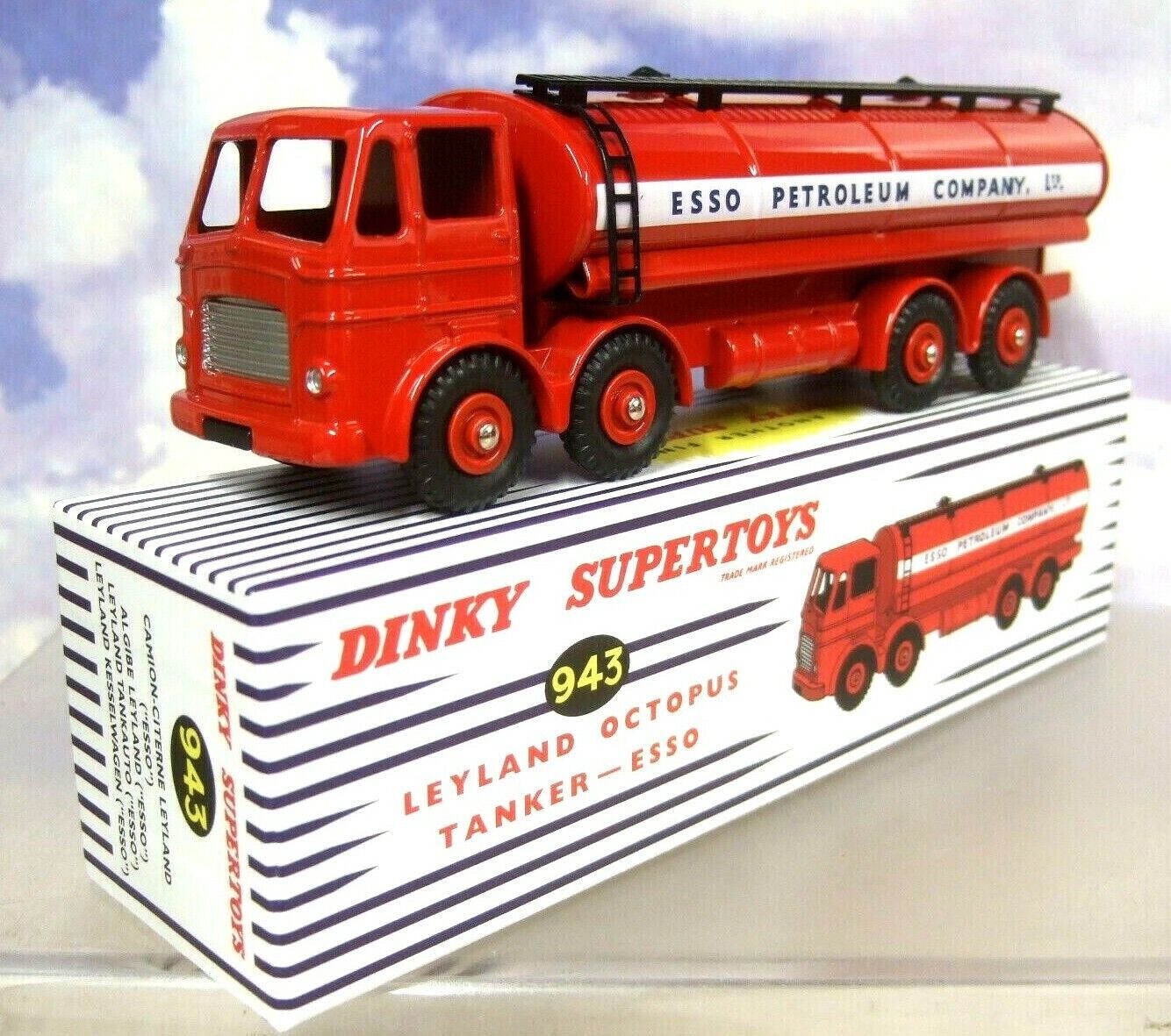 【Dinky Supertoys】943 Essoタンクローリーボックス付 Dinky 943, Leyland Octopus Tanker - Free Price Guide & Review