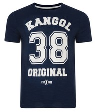 Image of Kangol Mens T-Shirt 38 Original Printed Slim Logo Branded Print Top S M L XL