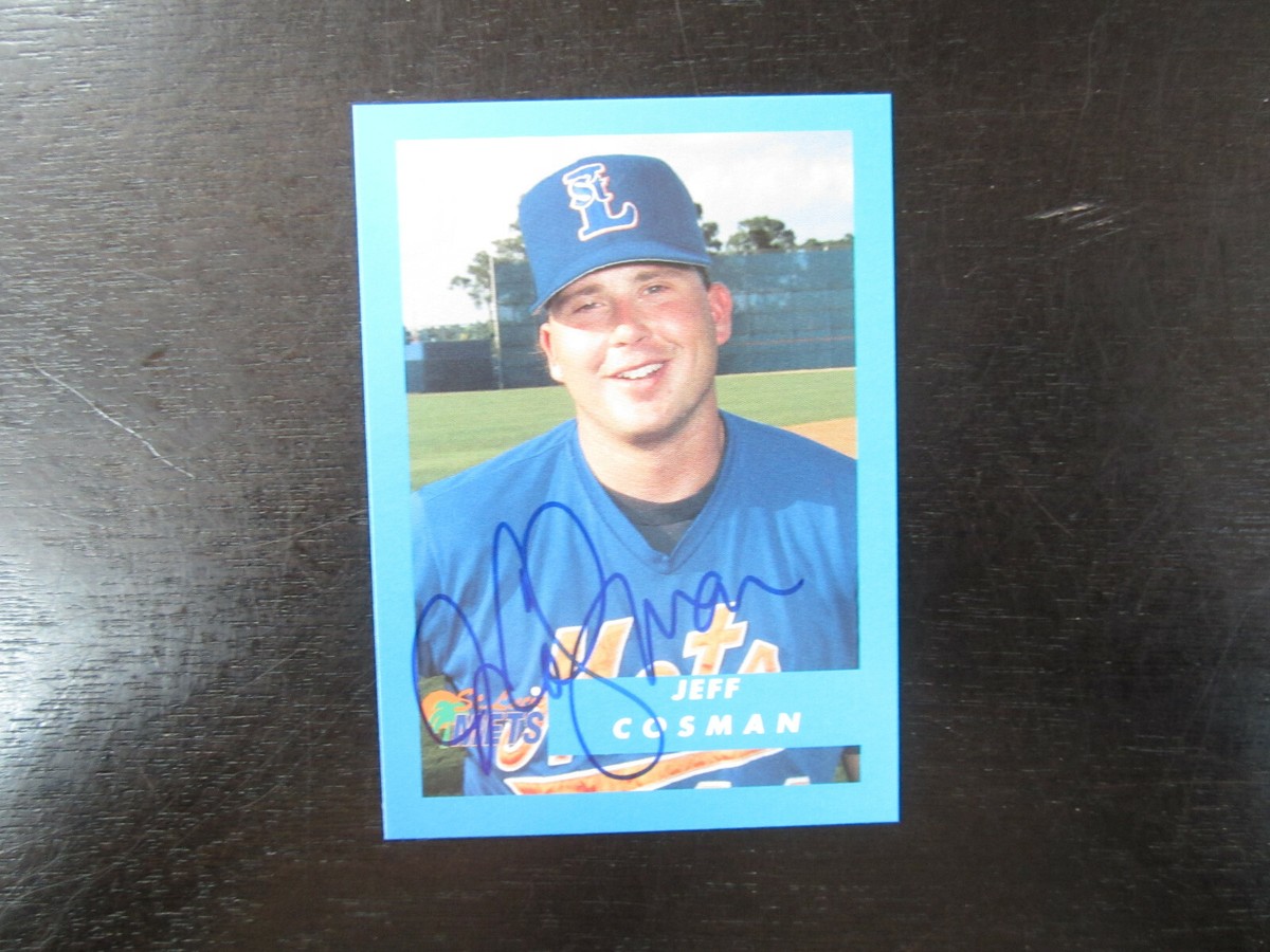 1995 Publix # 9 Jeff Cosman Autograph Signed Card (B) St Lucie