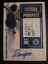 2020 Contenders Roberto Campos Detroit Tigers Auto Rookie Rc