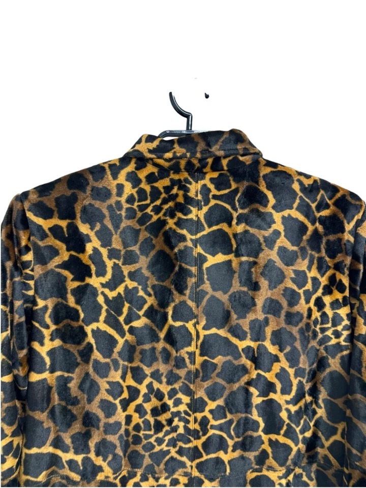 Karen Kane Lifestyle Mujer Animal Print Blazer Botones Bolsillos Delanteros Talla XL Foto 4 de 4