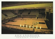 Scarce Rice University Owls Historic Autry Court Basketball Arena Postcard