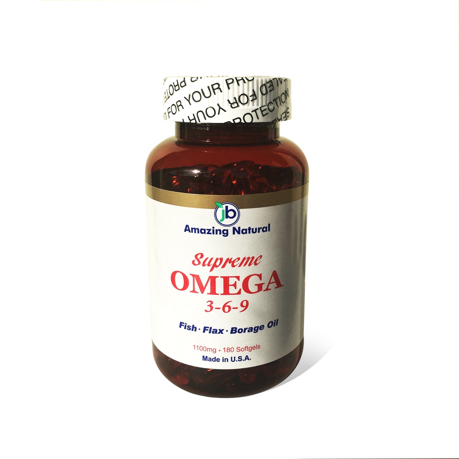 Combo Supreme Omega 3-6-9 pescado/linaza/aceite de borraja 1100 mg 180 cápsulas blandas