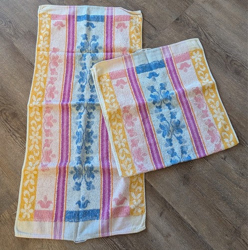 ** Frottex ** 2 Retro Handtücher ~ DDR ~ TOP Zustand ~
