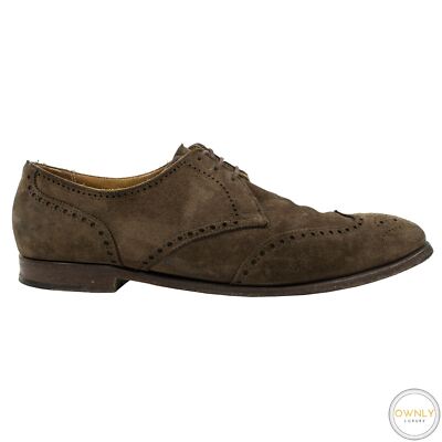Polo Ralph Lauren Alton Brown Suede Wingtip England Bench Made Dress Shoes  10D | eBay