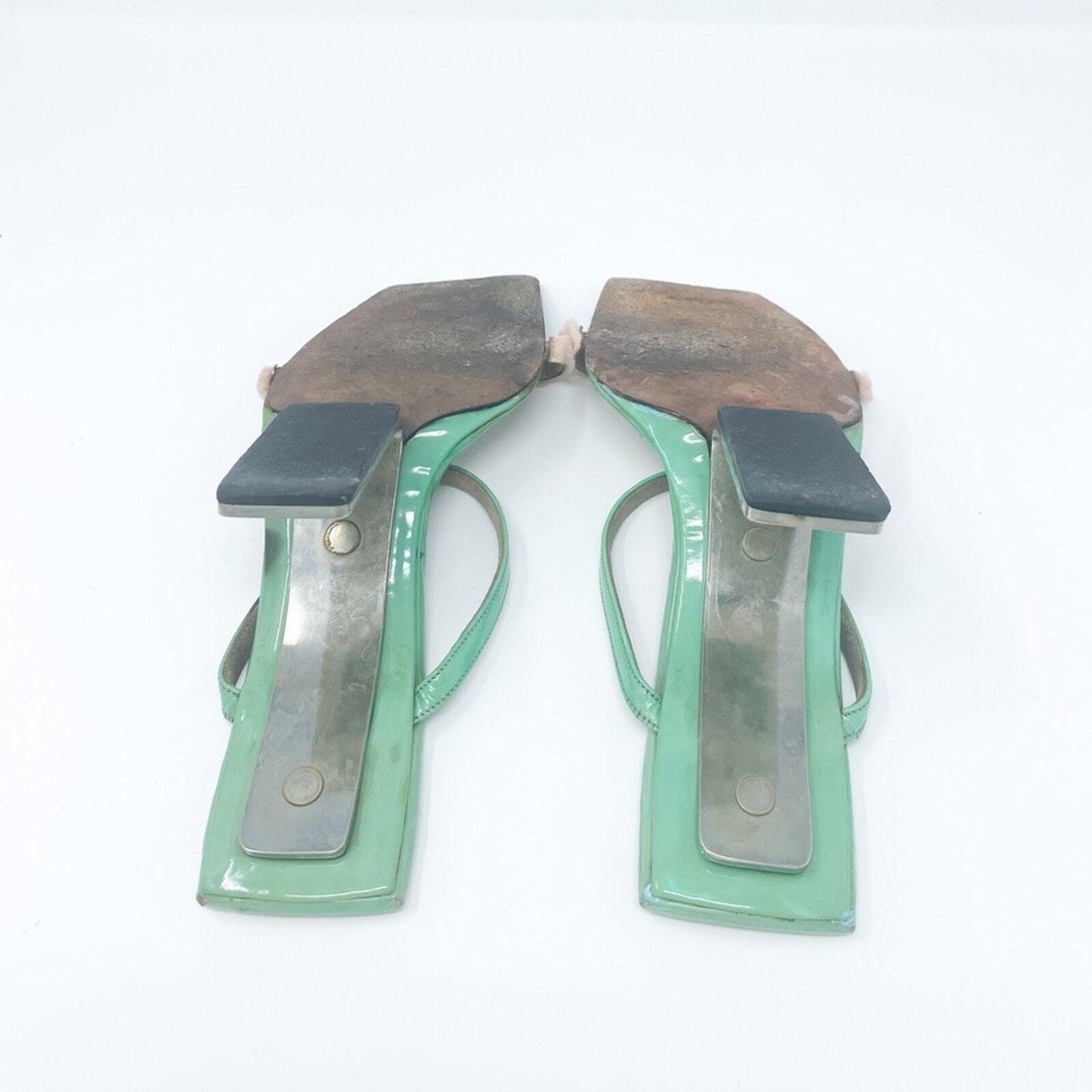 Vintage FENDI Patent Leather & Faux Fur Suspension Heels 7.5 Vintage FENDI Patent Leather & Faux Fur Suspension Heels 7.5