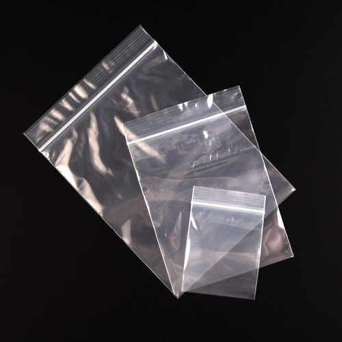 Heavy Duty Clear Zip Seal Plastic Bags Zipper Top Lock Reclosable Baggies 4MIL - Picture 2 of 6