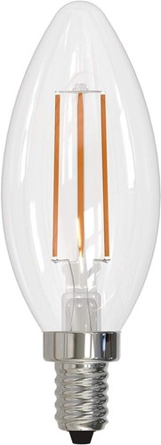 10x 4W High CRI LED Filament Light Bulbs - Antique Style Candelabra Base - Picture 3 of 3