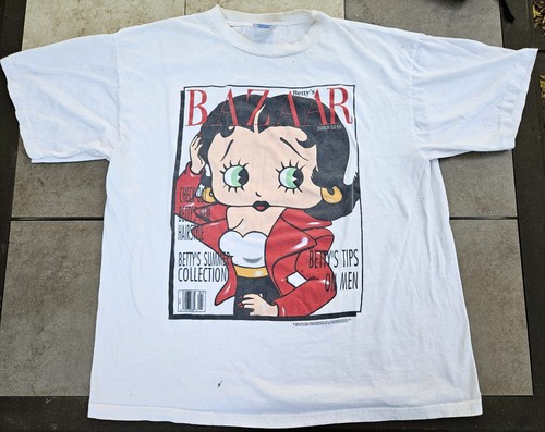 Vintage 1995 Betty Boop Betty's Bazaar Magazine T-Shirt Turtle Bay Adult XL RARE