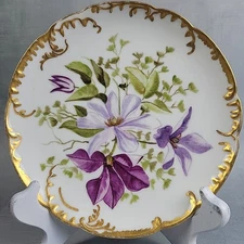 Haviland & Co. Limoges Plate, Floral Bouquet, C 1870s