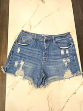 Wax Jean Womens 1X Plus Blue Medium Wash Dist...