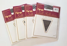 Hanes Silk Reflections "Barely Black" Pantyhose style 718 size C-D New