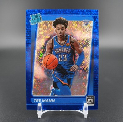 2021-22 Panini Donruss Optic - Tre Mann #168 Blue Fast Break /50 (RC)
