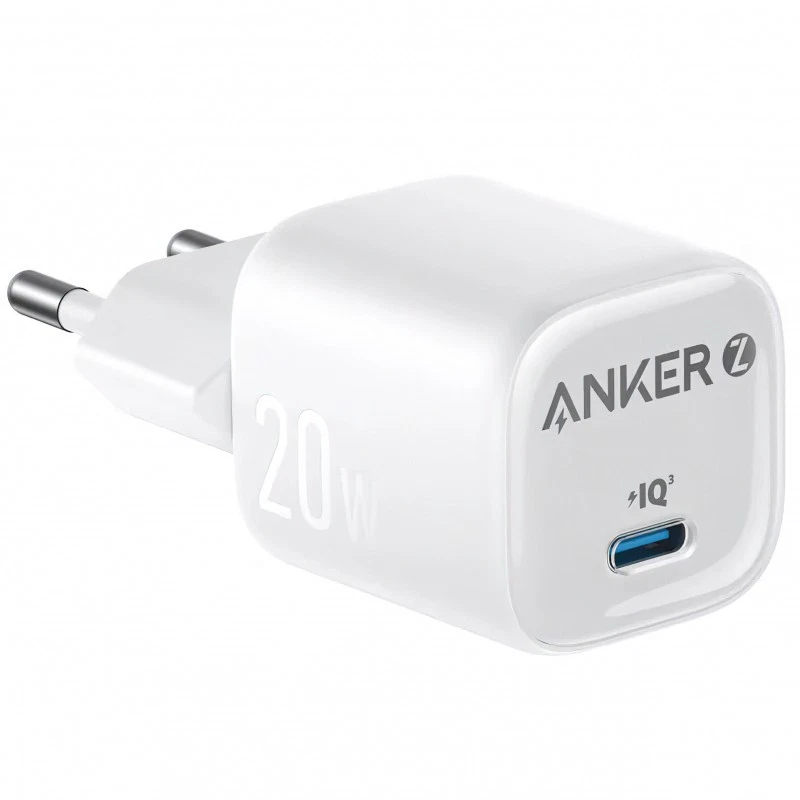 Chargeur mural Anker Zolo, 20 W, 3 A, 1 port USB-C, Blanc - Photo 3/3