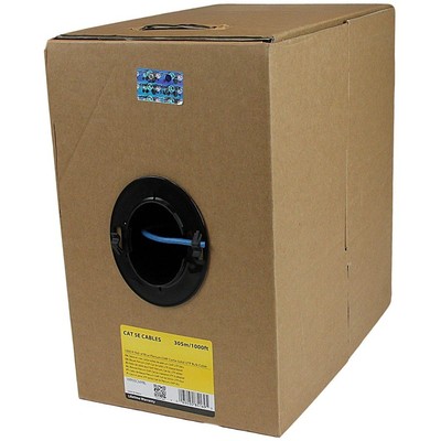 StarTech WIR5ECMPBL 1000ft Plenum CMP Cat5e Solid UTP Bulk Cable - Blue
