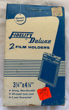 Box of 2 Fidelity Deluxe Film Holders 3.25 x 4.25 New in Original Box