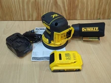 DeWalt DCW210 20V Cordless 5" Orbital Sander,2) DCB203 Battery Brushless 20 Volt