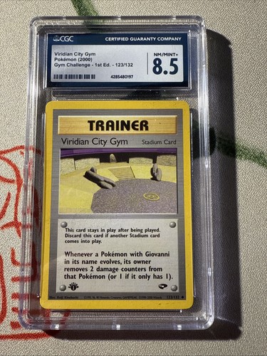 Viridian City Gym (1st Edition) graded CGC 8.5 for sale on eBay