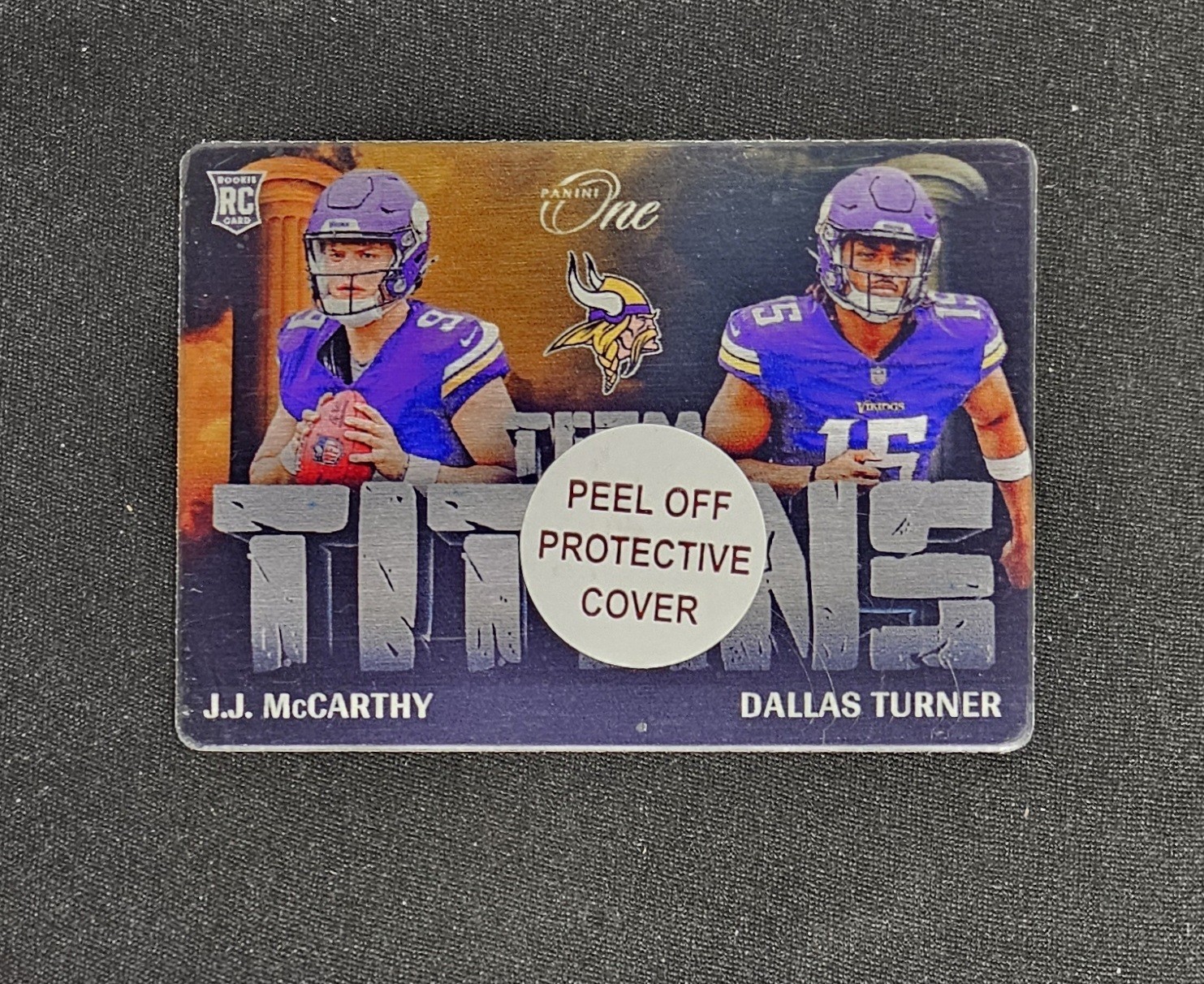 Team Titans JJ McCarthy Dallas Turner Rookie CASE HIT 2024 Panini One MN Vikings