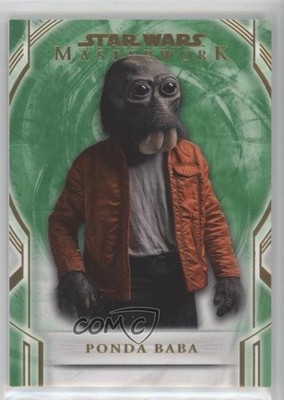 2018 Topps Star Wars Masterwork Green 14/99 Ponda Baba #54 07uj