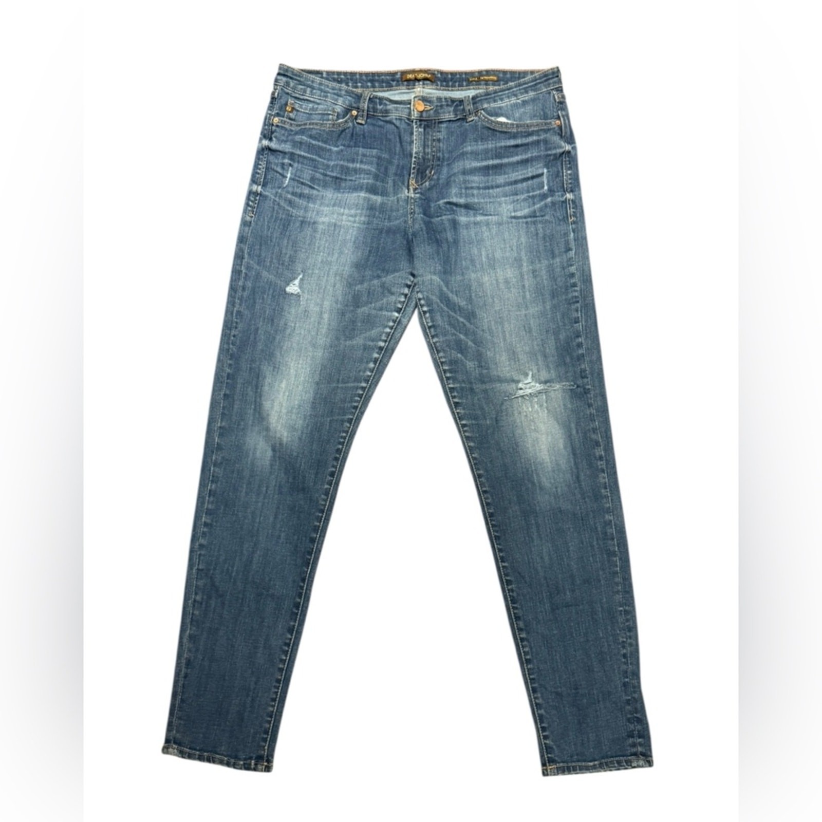 Dear John Giselle High Waisted Women's 32 Distressed Blue Skinny Jeans