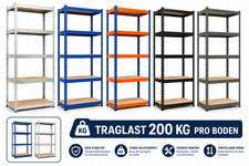 Schwerlastregal Metallregal Steckregal Regal Kellerregal 1000kg Werkstattregal