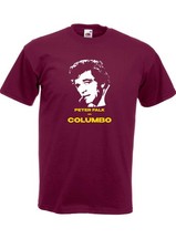 Tshirt Colombo Peter Falk as Columbo der Leutnant Fernsehfilm bordeaux Baumwolle Serie