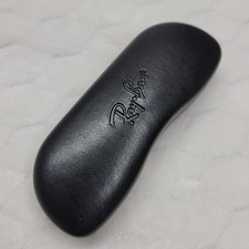 Ray-Ban Black Hard Shell Eyeglass Sunglasses Case Clamshell Logo Large